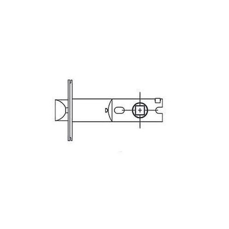 Abh Cylindrical Latch  6000, 6100, 6200, 6400, 6500  5in Backset, Stainless Steel Finish 6050US32D